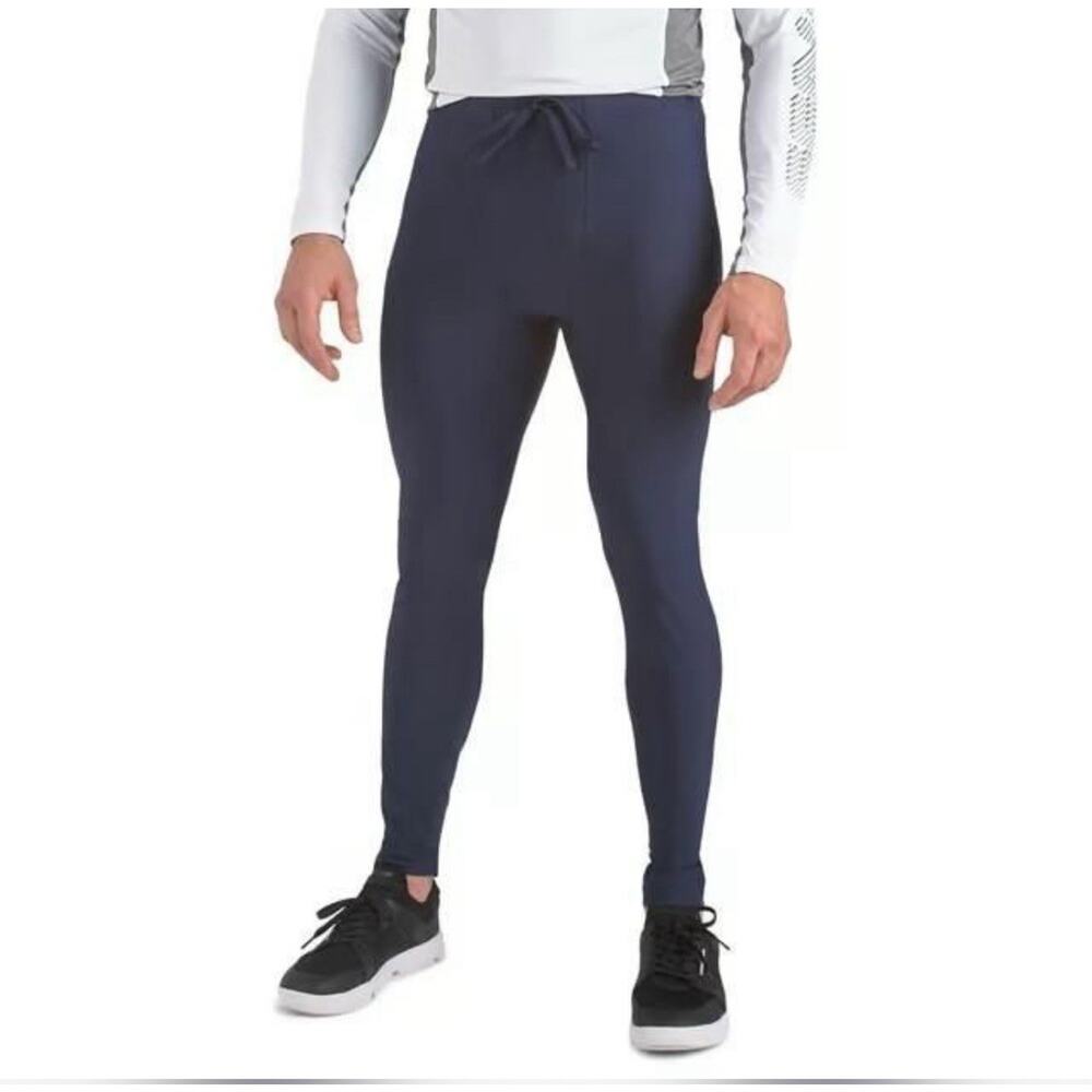 Mens Leggings Joggers Running Pants Navy Large UV Protection BRP Sea-Doo NWT CC1
